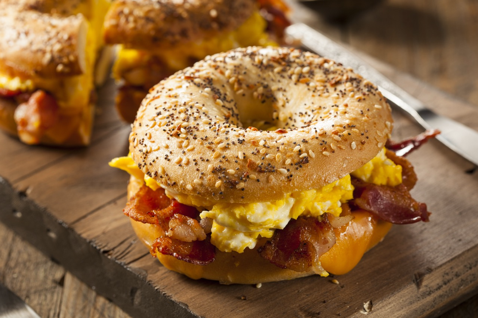 Bagel Breakfast Sandwich (Bacon, Egg, and Cheese)